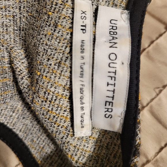 Urban Outfitters Grey Plaid Dress Size X-Small Tennis Golf Y2K Classic Demure - Picture 6 of 6